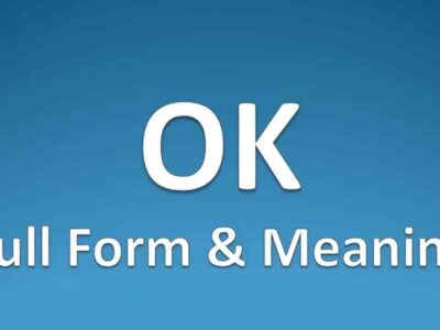 Full Form of Ok