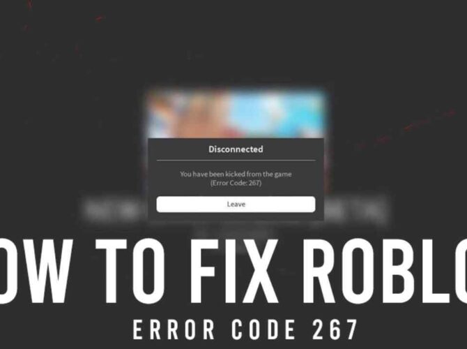 Roblox Error Code 267