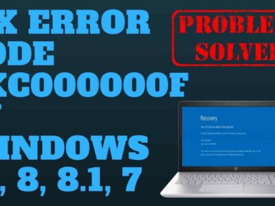 How to fix Windows Error Code 0xc00000f