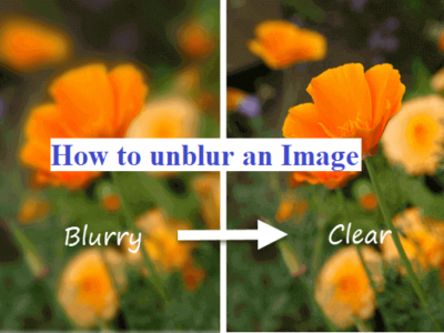 How to unblur an Image