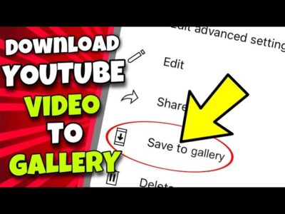 How To Download YouTube Videos In Mobile Gallery Without App