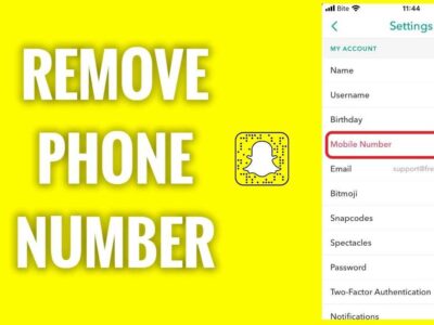 how to remove phone number from snapchat