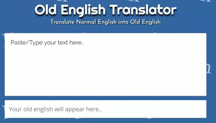 Best Free Old English Translator